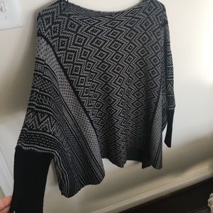 Poncho style sweater